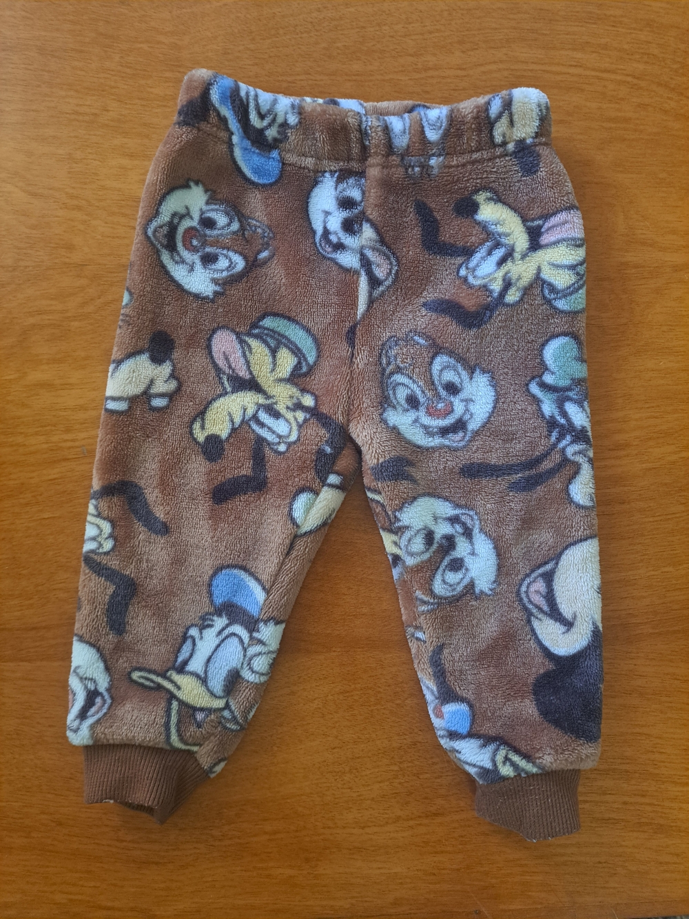 Kids Plush Fleece Character Jogger Pants - Brown